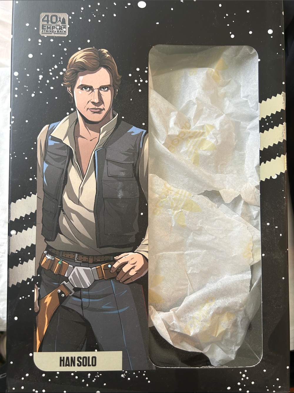 NWT Star Wars Han Solo 40th Anniversary Men’s Adidas Sneakers Size 7